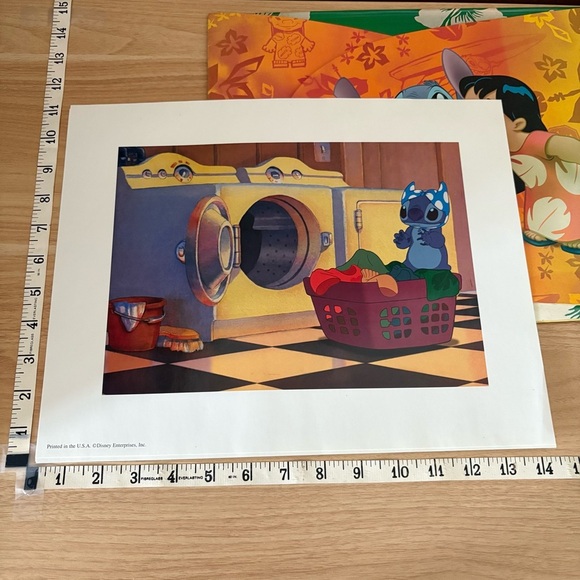 LILO & STITCH Set of 4 Lithograph Disney Store - Picture 7 of 10